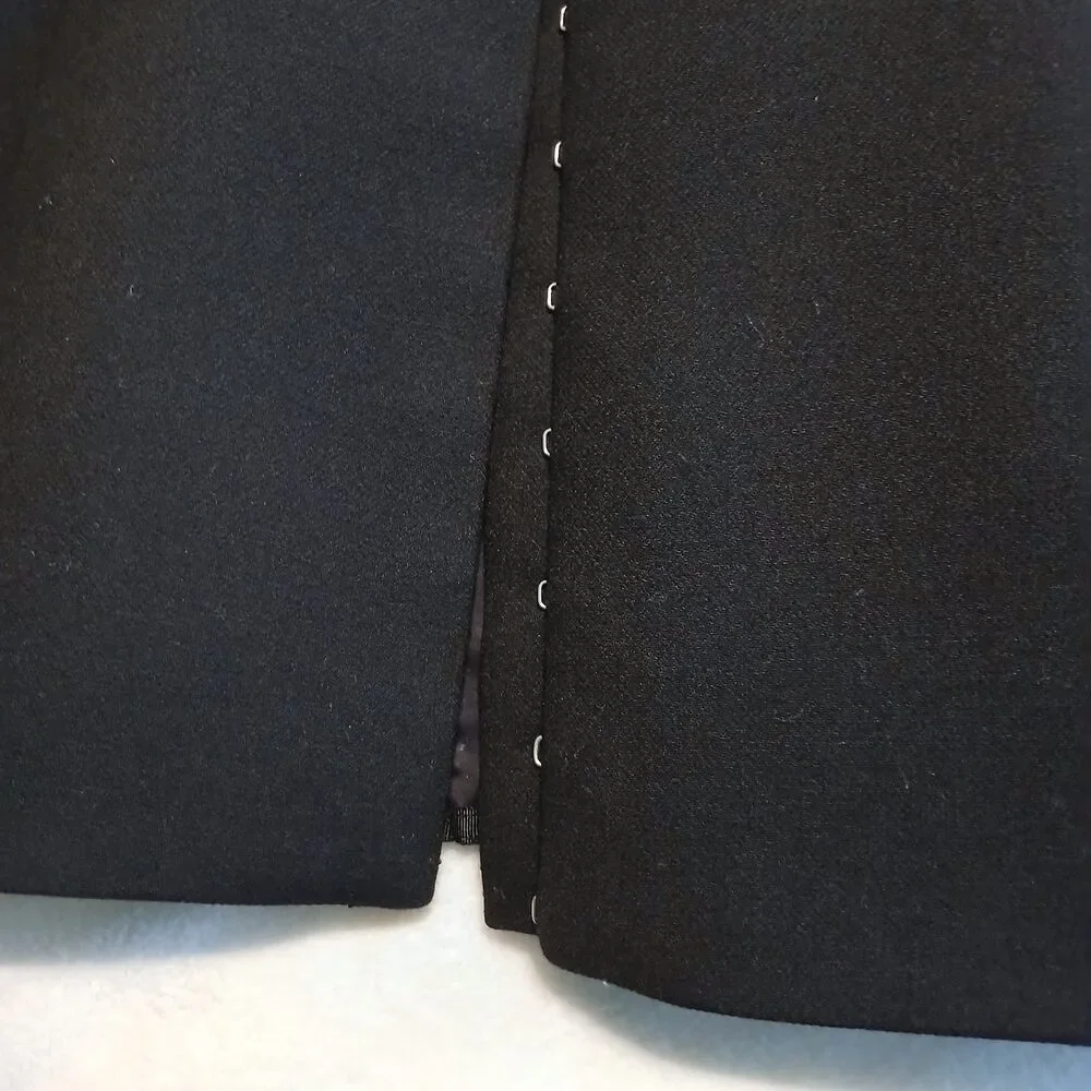 Tory Burch Hook & Eye Tunic Dress or Vest Black NWT Size 8 Sleeveless